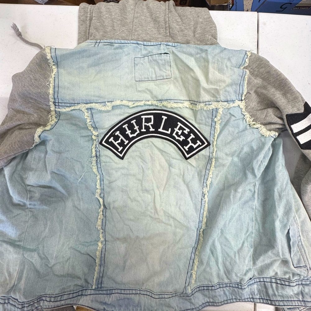 Super cool juniors denim Hurley jacket - size small